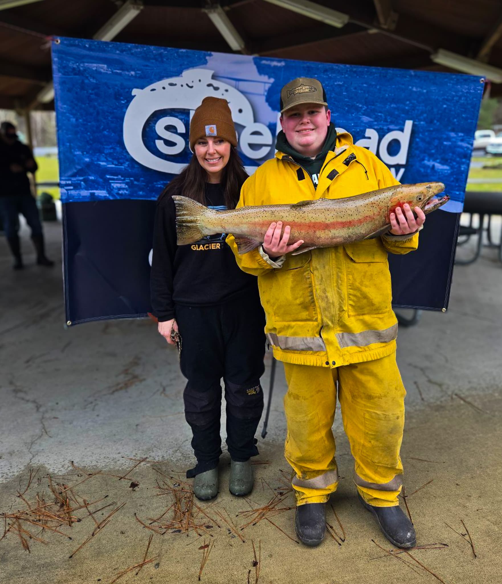 Steelhead Expo participants showing off their catch