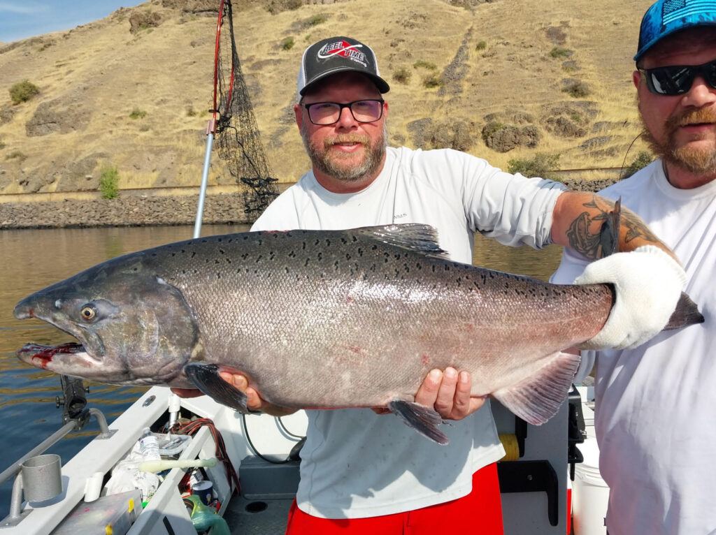 Man holding Chinook